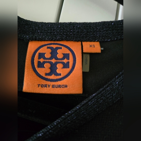 Tory Burch Elegant Black and Blue Sequin Dress - Picture 4 of 10